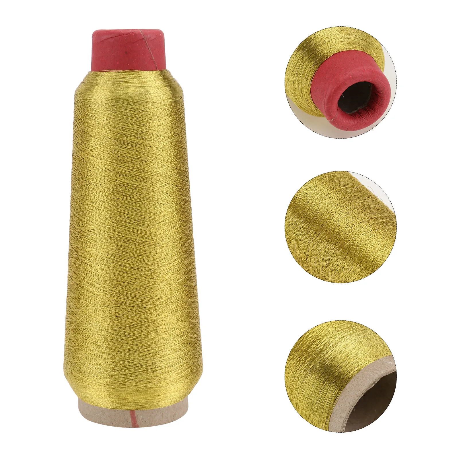 

Gold 5000 Yards Metallic Machine Embroidery Thread Spool High Tenacity Sewing Thread for Sewing Machine Embroidery