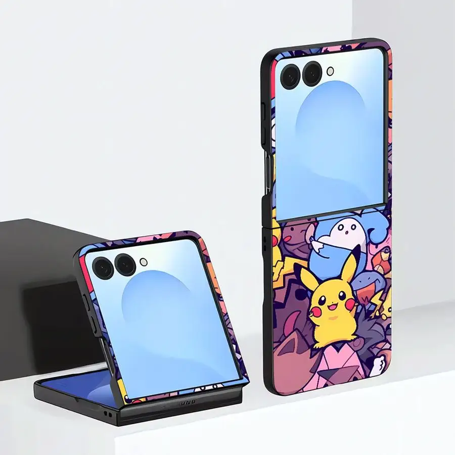 Handyhülle für Samsung Galaxy Z Flip 8 Z Flip6 Z Flip 7 6 5 4 Z Flip5 ZFlip7 FE Z Flip4 ZFlip8 Japanischer Anime Pokemon