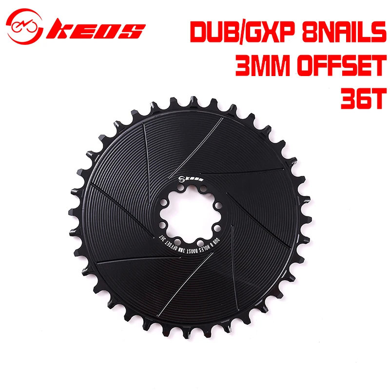 KEOS 3 مللي متر إزاحة 8-بولت الطريق الدراجة ضيق واسعة مباشرة جبل سلسلة 36-54T سلسلة forSram12s قوة الأحمر كرنك 7-12 سرعة #6