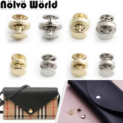 10/30/200PCS 14/18mm Thick Metal Double Rivet Magnetic Clasps Buttons Fastener For Handbag Bags Purse Press Buckle Accessories