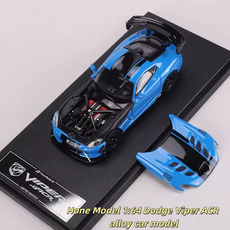 Versione con copertina magnetica aperta Viper ACR 1:64, modello di auto in lega pressofusa, per adolescenti che giocano con, decorazione per adulti, regalo.