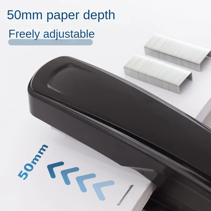 M&G Dual Mode Stapler Business Metal Durable Stapler #12 Office Supplies Single Pack Black/Gray Fits 24/6 & 26/6 Nail Patterns