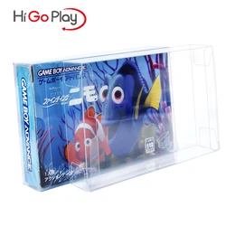 Carros de plástico PET de 5 piezas para Gameboy Advance GBA, estuche Protector transparente, caja de manga para cartucho, juegos japoneses