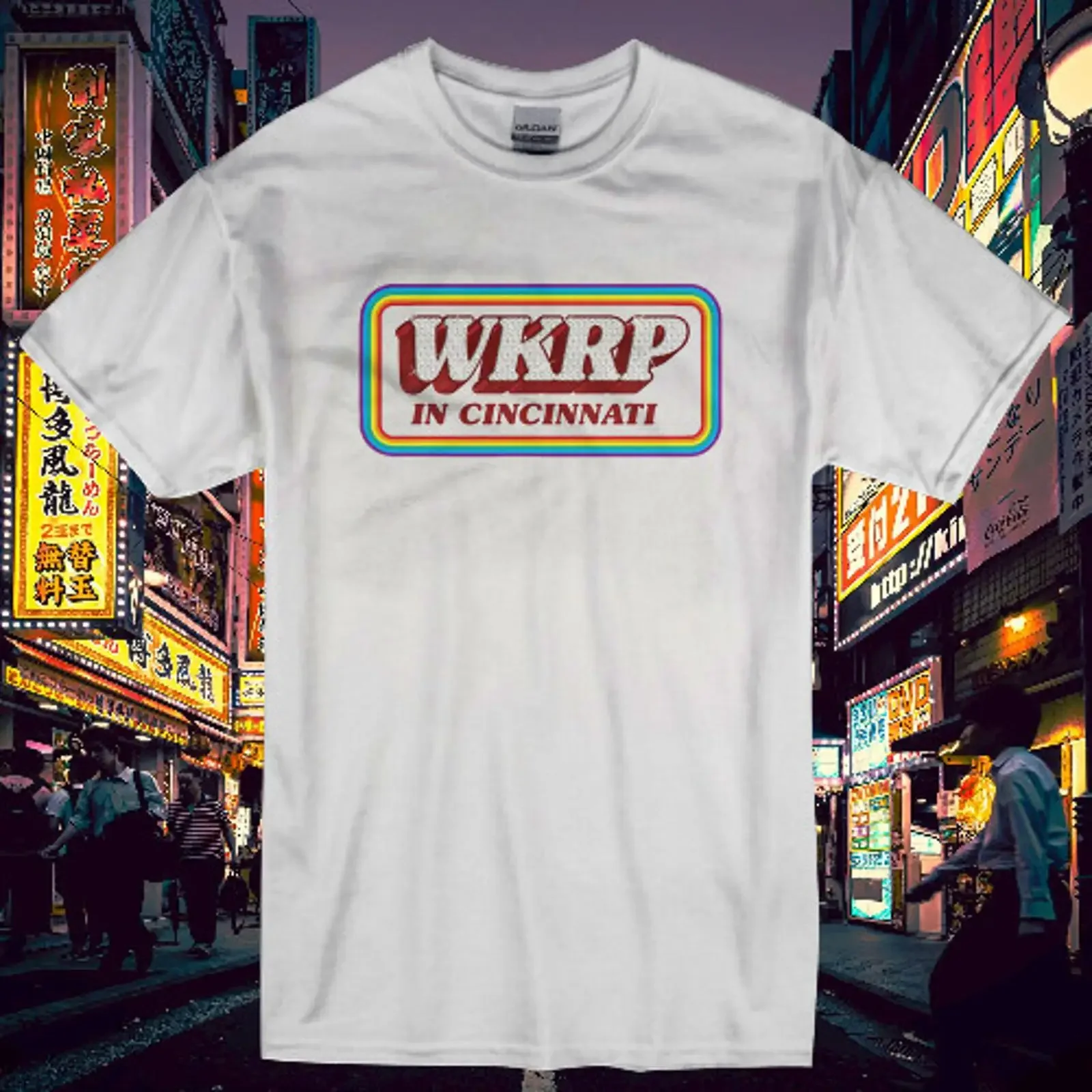 New T Shirt WKRP In Cincinnati Tv Show Logo Funny Size S to 5XL vintage Washed Stretched Soft homme Slightly Stylish Casual