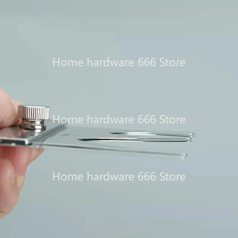 Nattools Adjustable Leather Belt Spear Tail Fixed Gauge Strap End Pattern Template Aauxiliary Cutting Die Stainless Steel Ruler - Image 4