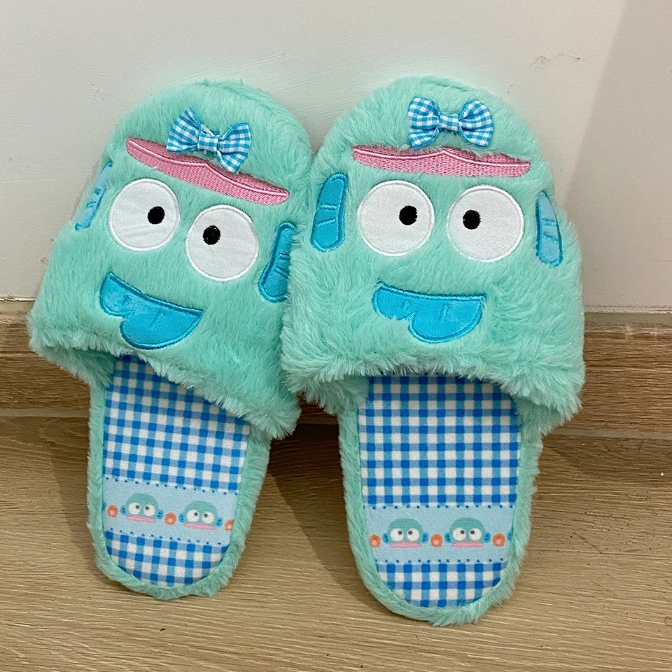 Cartoon Hangyodon Slippers Lovely Japanese Style Indoor Shoes Sanrio Anime Girl Shoes Floor Slippers Warm Spring Autumn Flat