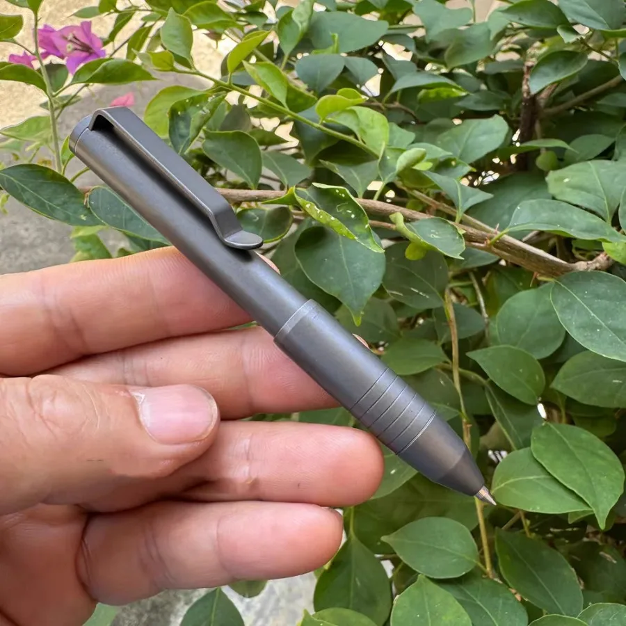 Premium titaniumlegering tactische pen - compatibel met meerdere navullingen, EDC-schrijfwaren