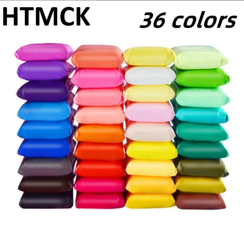Children Ultra Light Clay DIY Set 36 Colors Super Soft Air Dry Modeling Clay for DIY Toys Kindergarten Child Fun Art Supplies