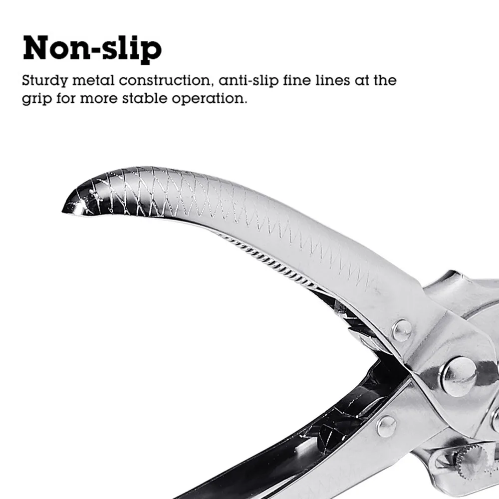 100pcs Multi-function Eyelet Hole Punch Pliers Tool Kits Manual Puncher Press Tool Grommet Eyelet Plier Set