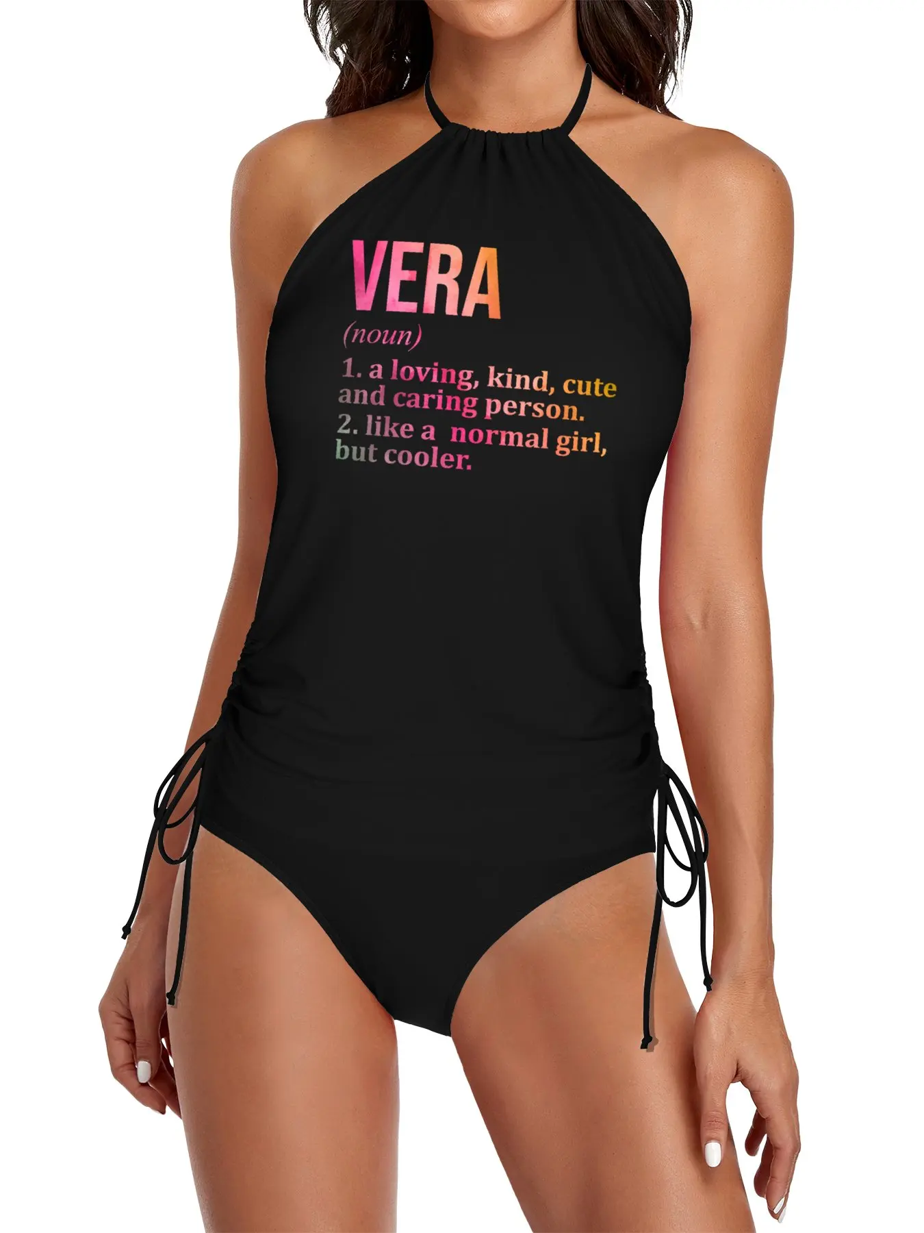 

Vera Name Definition in Watercolor Split Swimsuit Set Women's swimsuits Swimsuit bikini Women's two-piece swimsuit