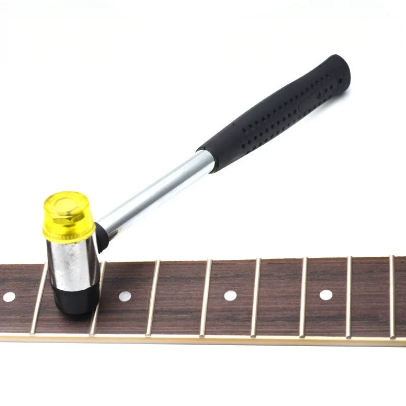 Rubber Guitar Luthiers Tool Double Headed Fret Wire Hammer Guitar Wire Replacement Tool Guitar Fret Crown File