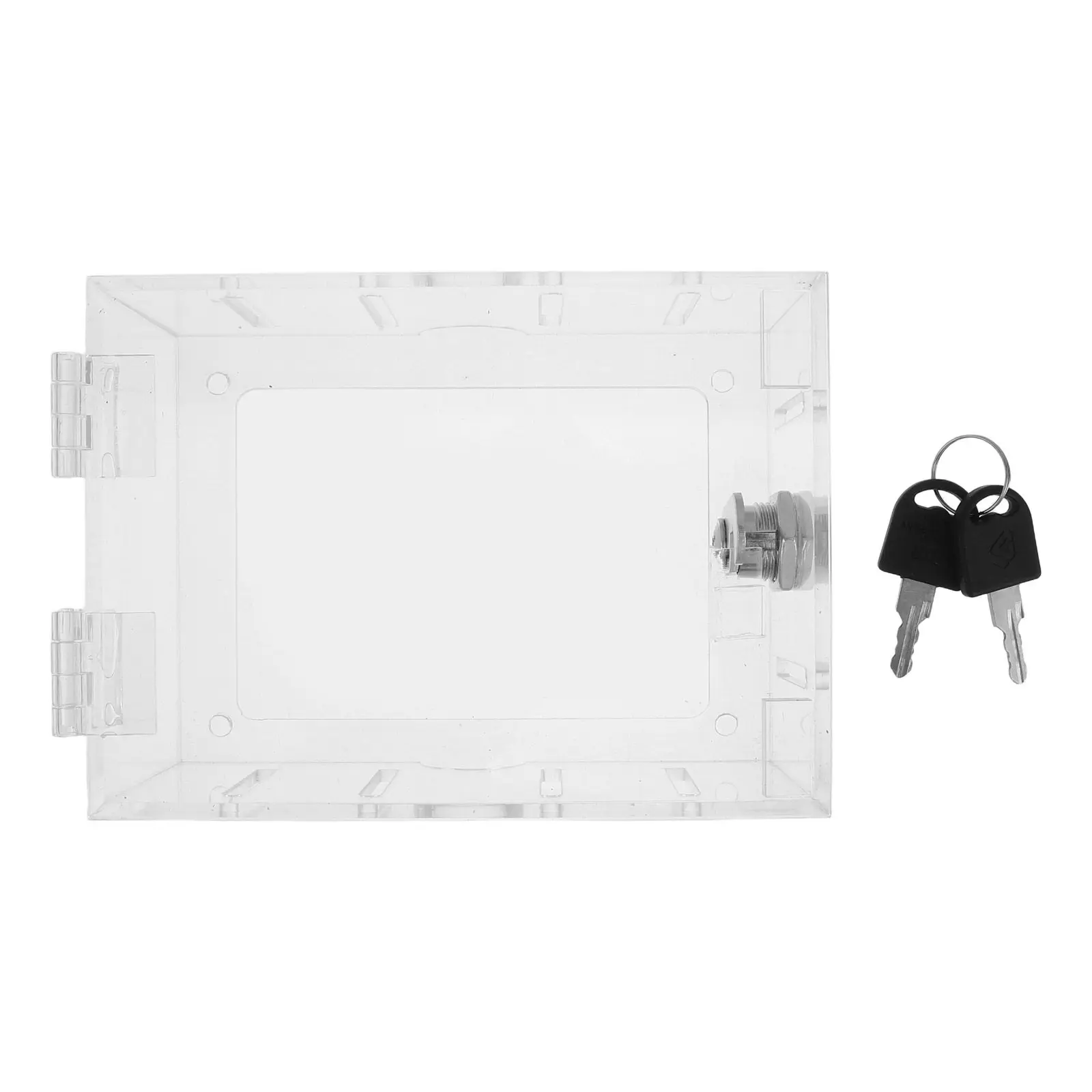 

Thermostat Lock Cover Clear Acrylic 6x4.3 Inch Wall Mount Lockable Thermostat Protection Box Safety Dust Moisture