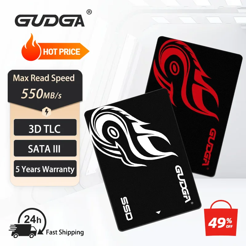 GUDGA SATA SSD Hard Drive 128gb 256gb 512gb 1TB 2TB 480gb 960gb SATA3 Disks Laptop Internal Hard Drive HDD Hard Disk for PC