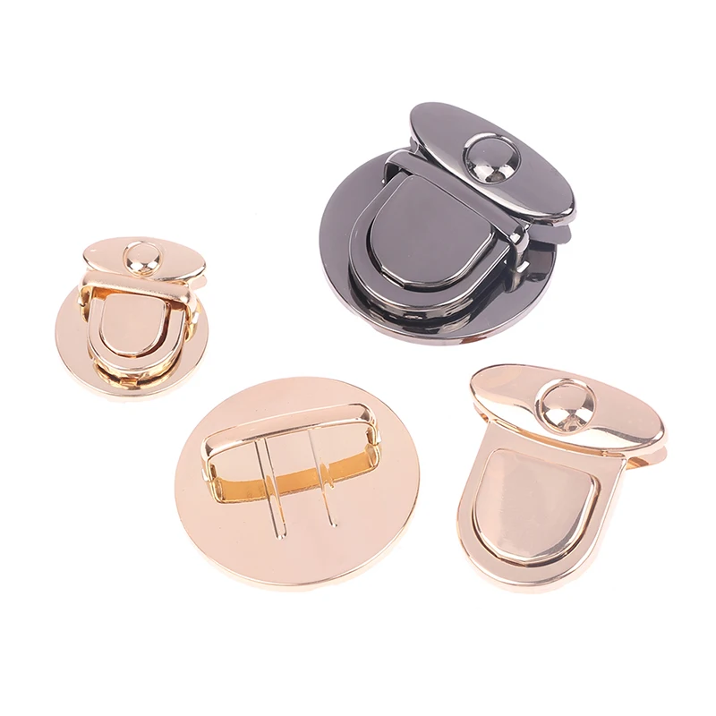 Shoulder Bag Women Handbag Snap Clasps Turn Twist Lock Shoulder Bag Metal Buckle Bag Accessories DIY Closure Lock for Purse