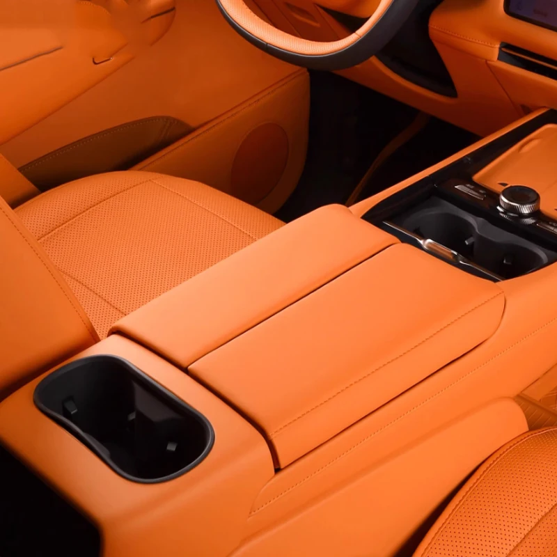 

For Lynk & Co 900 2025 2026 Protective Cover Armrest Box Leather Protective Pad Automobile Interior Parts