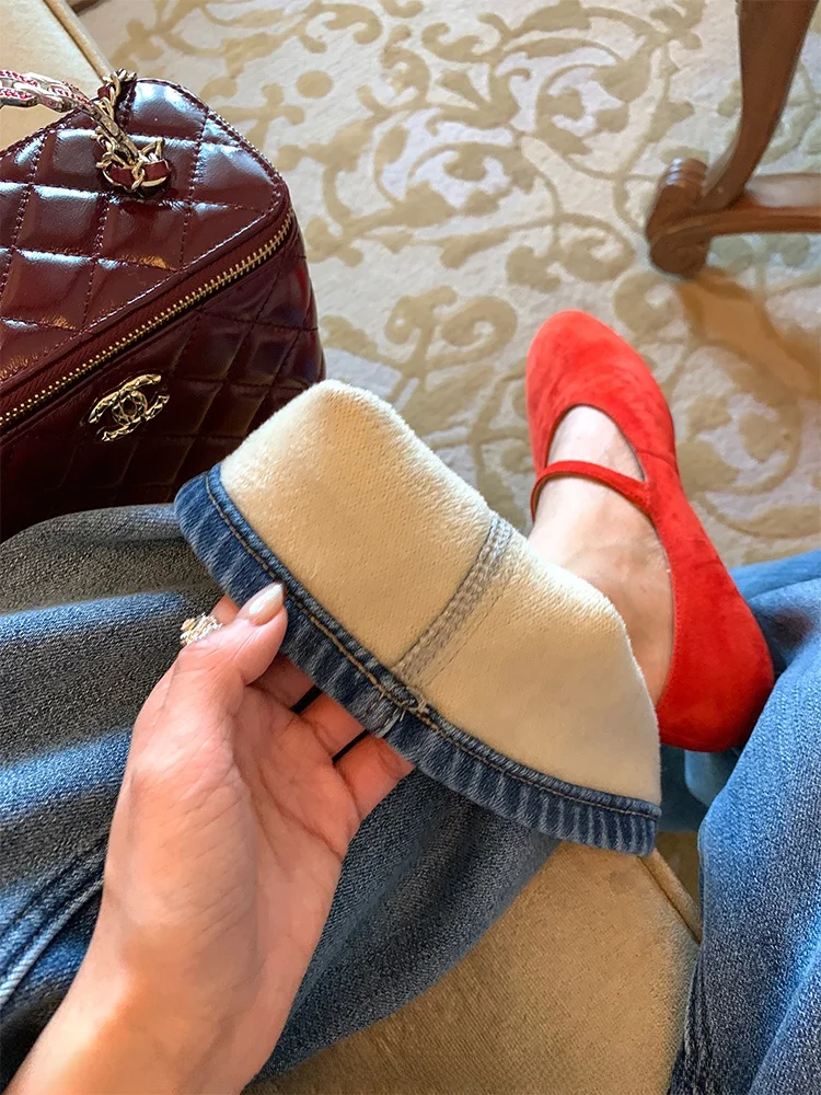 

Women's High Waist Fce Lined Wide Leg Jeans Winter New Sle Small Size Belted Pants Casual Loose Fit Blue Denim