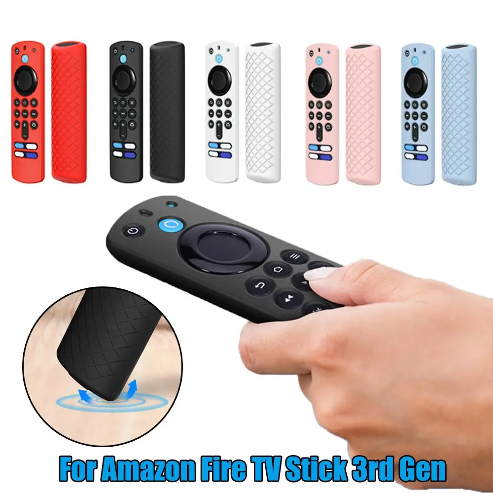 เคสป้องกันปลอกซิลิโคนแบบนิ่มสำหรับ Amazon Fire TV Stick 3rd Gen