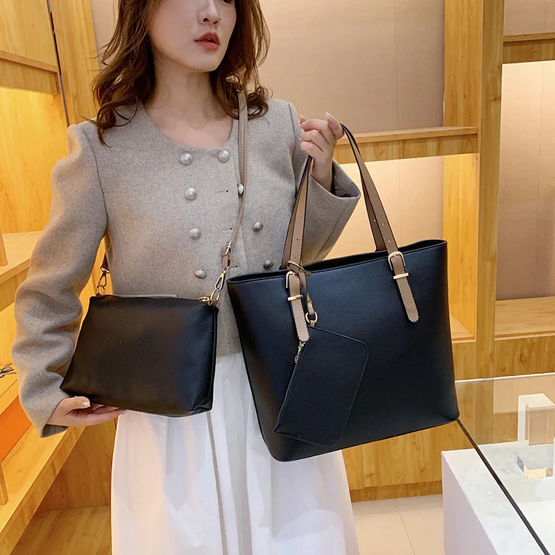 2025 جديد سعة كبيرة حمل حقيبة الموضة واحدة الكتف المائل حقيبة كروس المرأة ثلاث قطع حقيبة يد حقيبة نسائية