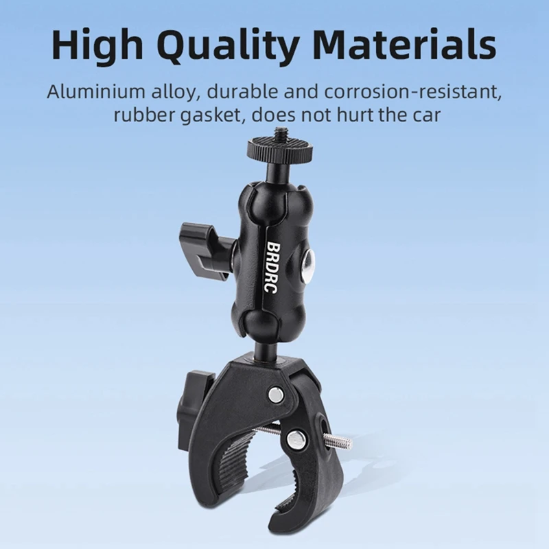 BRDRC دعامة معدنية دراجة دراجة هوائية جبلية حامل عمل الرياضة كاميرا كليب محول ل Osmo جيب 3 ، مع إطار نقل دائم