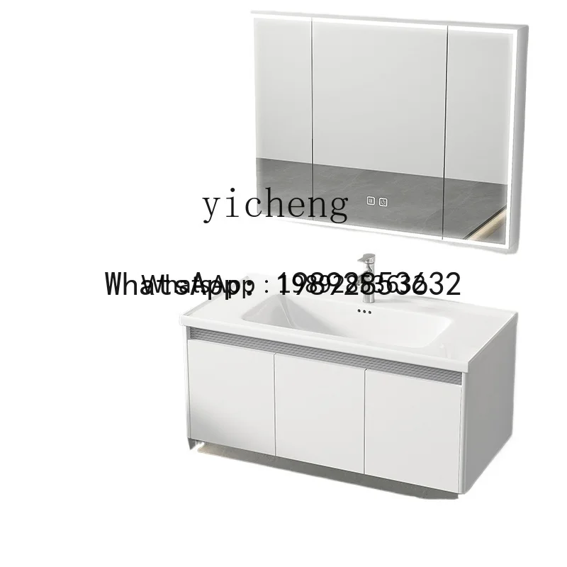 

A1 шкаф для ванной комнаты, комбинированный шкаф для умывальника, сотовый алюминиевый шкаф для умывальника, керамический встроенный умывальник, унитаз