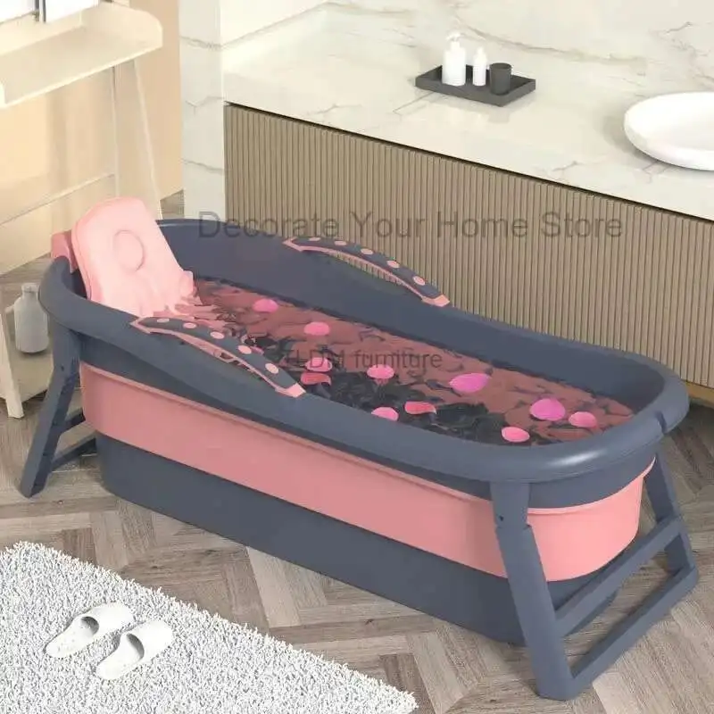 

Simple Portable Bathtubs Home Adult Portable Folding Bathtub Full Body Thickened Large Bathtubs for the baby Children's Bidet