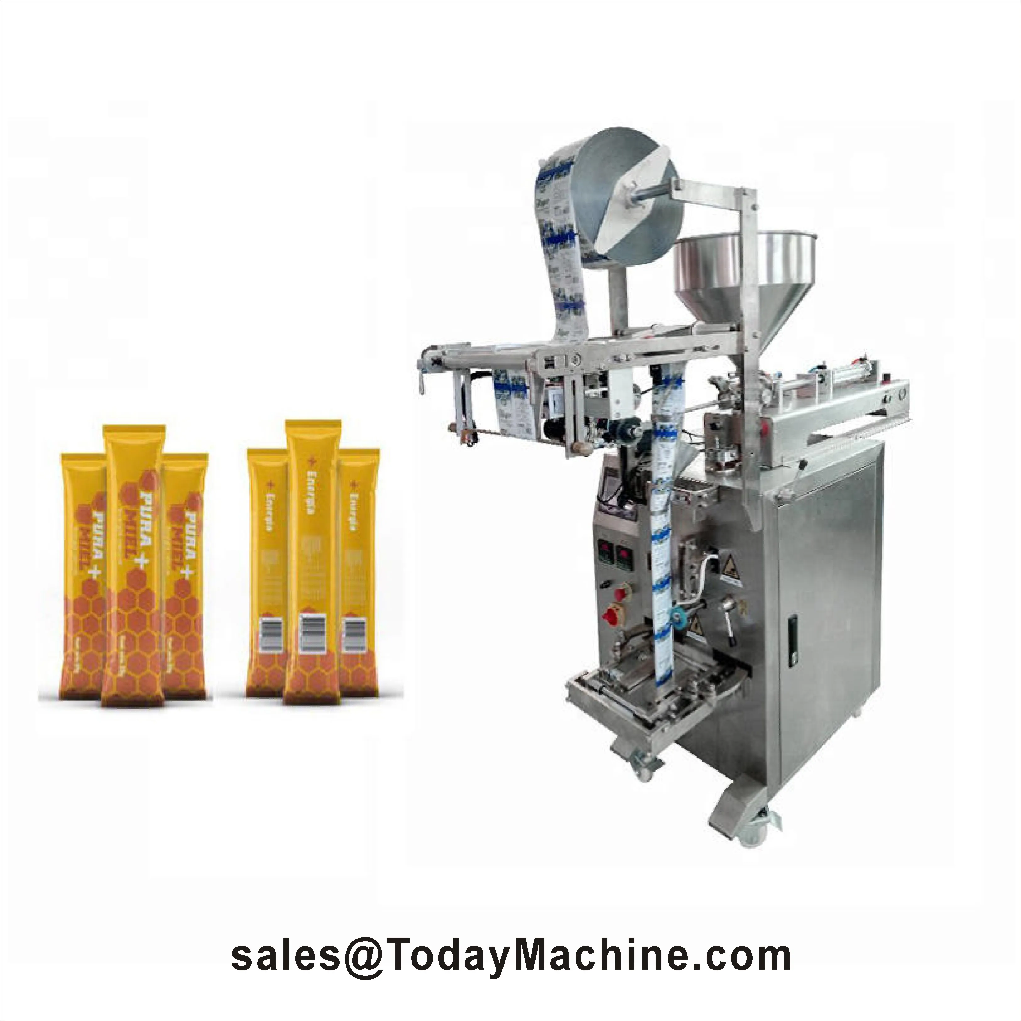 Fully Automatic Liquid Jelly Honey Juice Irregular Shape Sachet Filling Packaging Machine