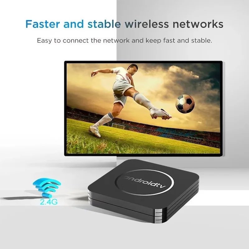 Q2 Smart TV Box Allwinner H3 Quad core Android 14.0 OS Media Player Support Wifi 2.4G 2GB 16GB Fast Set Top Box HD 8K Google