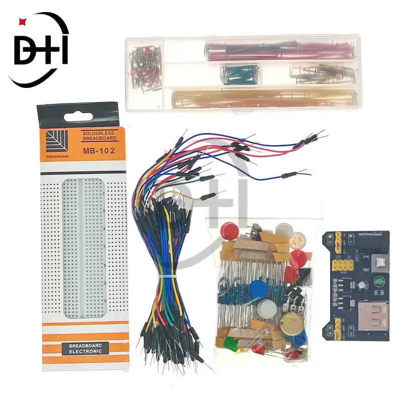 DIY Project Starter Kit For Arduino UNO R3 Kit Electronic DIY Kit Electronic Component Set With Box 830 Tie-points Breadboard