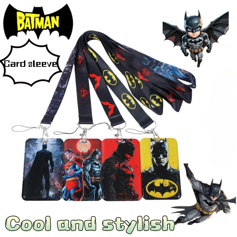 

Бэтмен аниме узор мультфильм студент кампус держатель для карт автобус держатель для карт стильный ремешок для мальчиков с защитой от потери ID защитный чехол подарок