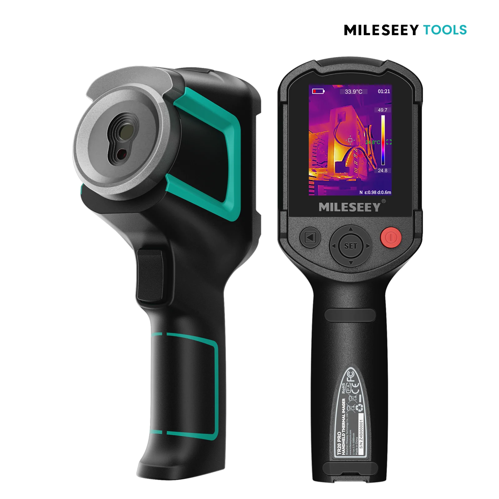 MILESEEY Thermal Imaging Camera 320x240 Resolution TR20 PRO Thermal Camera 50Hz High Refresh Rate with Video Recording