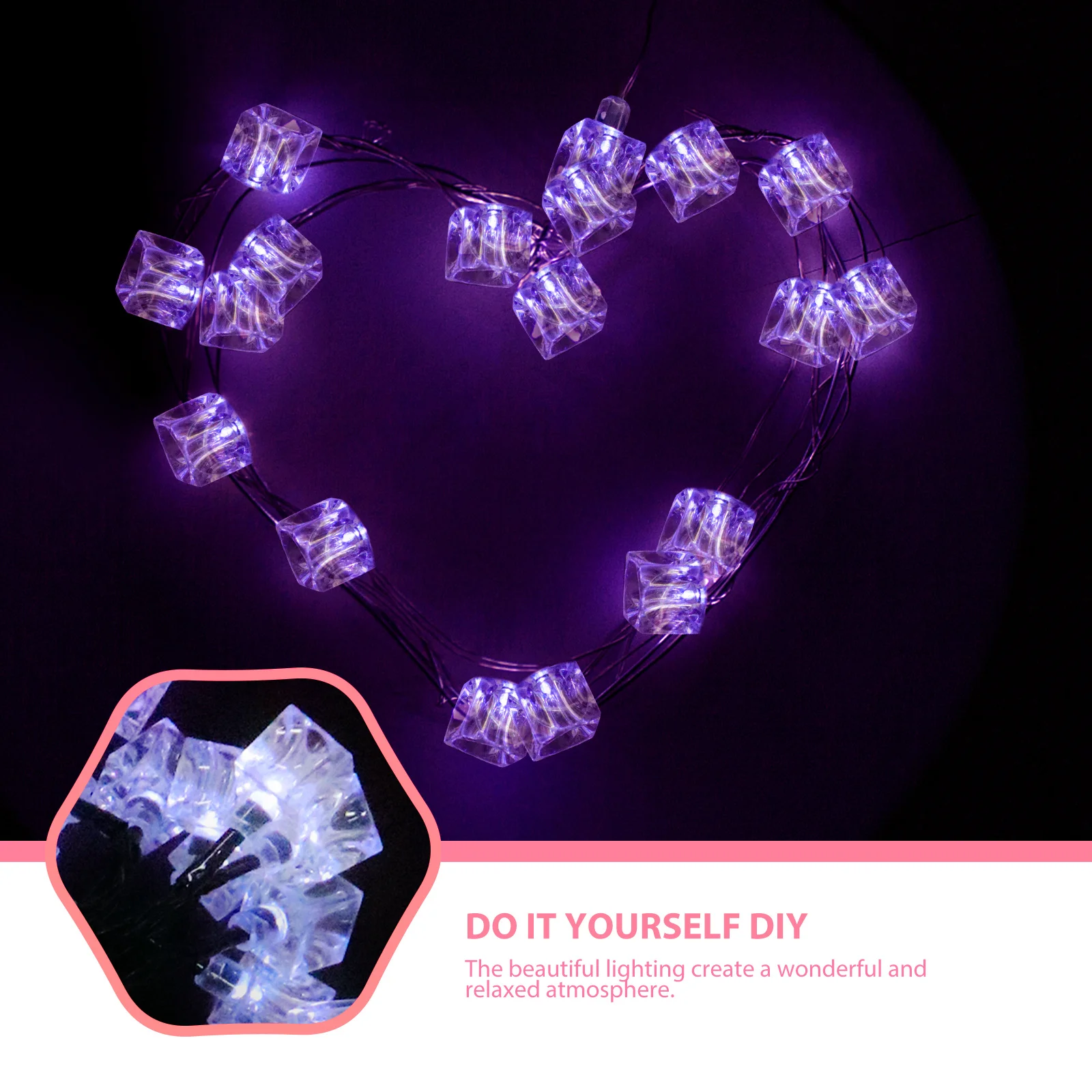 ไฟ LED รูปทรงก้อนน้ำแข็ง 1 ชิ้น ประหยัดพลังงาน เหมาะสำหรับงานปาร์ตี้กลางแจ้ง เทศกาลต่างๆ ของตกแต่งแสงไฟ LED