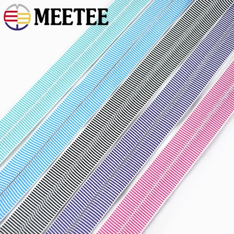 1/2/3/4M 5# Stripe Zippers for Sewing Bag Shoes Nylon Zipper Tapes Pencilcase Plastic Zips By Meter DIY Garment Accessories