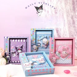 Sanrio Hello Kitty Convenience Book Mymelody Kuromi Cinnamoroll taccuino carino pasta blocco Note studente fibbia magnetica libro