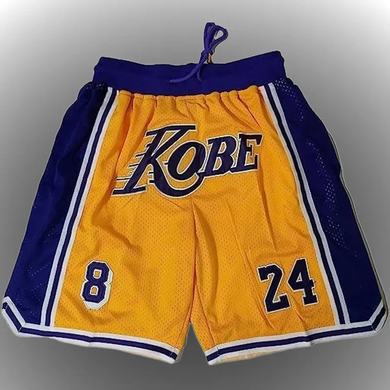 

American Basketball Shorts Summer Men's High Street Vintage Printed Loose Sweatpants Quick-Drying Quick-Dropping MOTO Shorts
