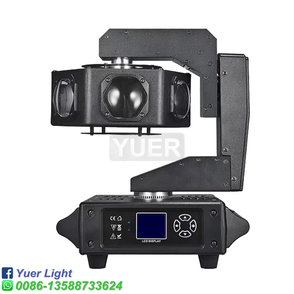 Imagem -04 - Yuer-rgbw Led Moving Head Light Voo Único Magnético dj Disco Palco Prom Bar Festa Dance Floor Clube Dmx512 14 16ch 6x 40w