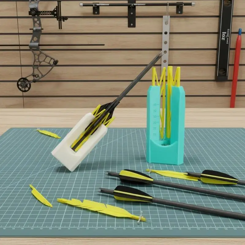 New Rotary Arrow Feather Fletching Jig Practical Gift Archery Tool for Carbon Aluminum Arrow Archery Enthusiast Holiday Present view 4