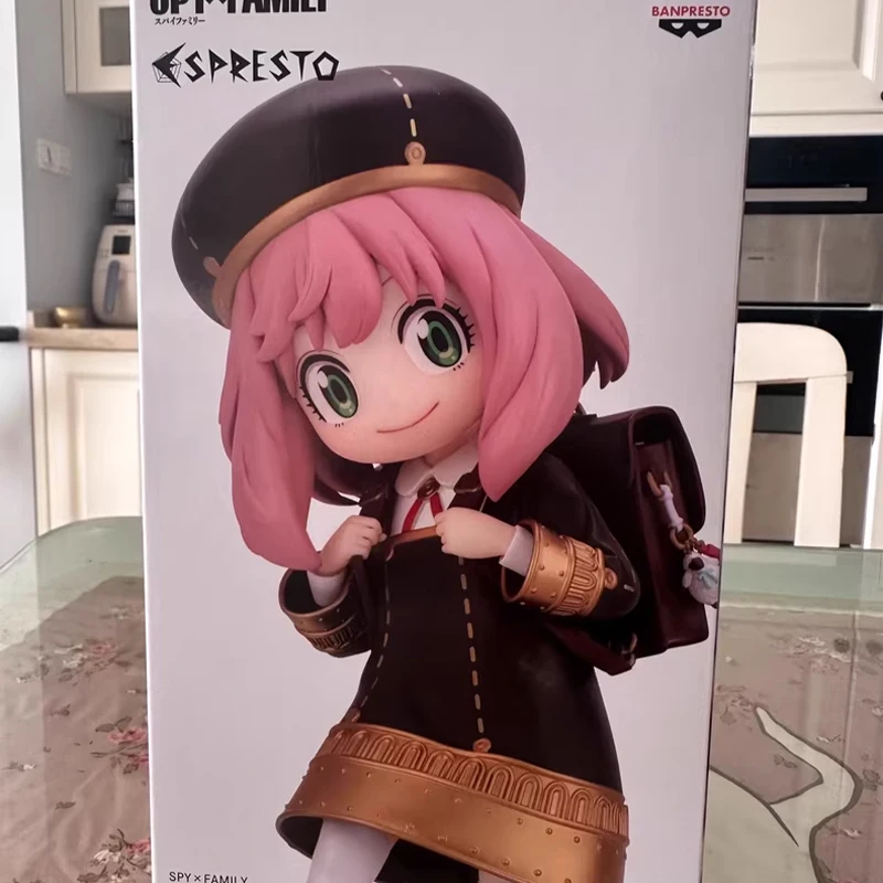 

Original Bandai Banpresto Spy Family Espresto Anya Forger Anime Action Figures Model Gift for Anime Fans Pvc 17Cm Cute Figure