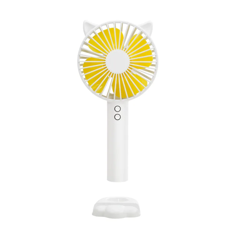 USB Handheld Mini Fan Foldable Portable Neck Hanging Fans 5 Speed Rechargeable Fan with Phone Stand and Display Screen