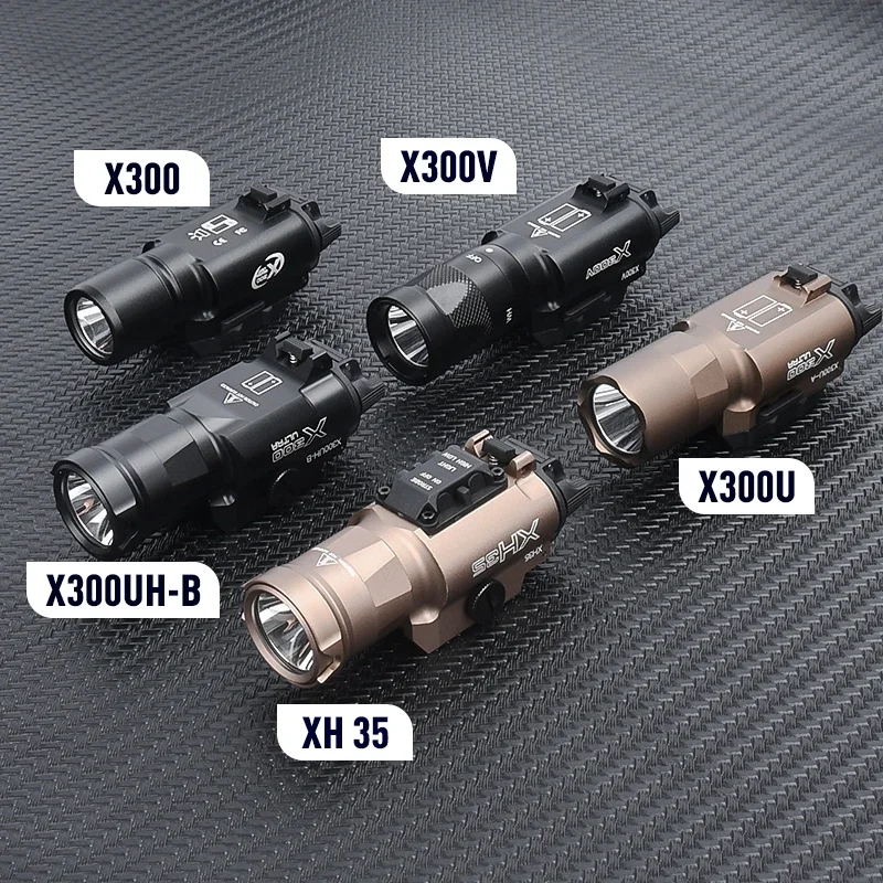 Metal Tactical Lighting X300 X300U Ultra XH35 X300UH-B Pistol Hunting Scout Strobe Flashlight Accessories airsoft equipment 20mm