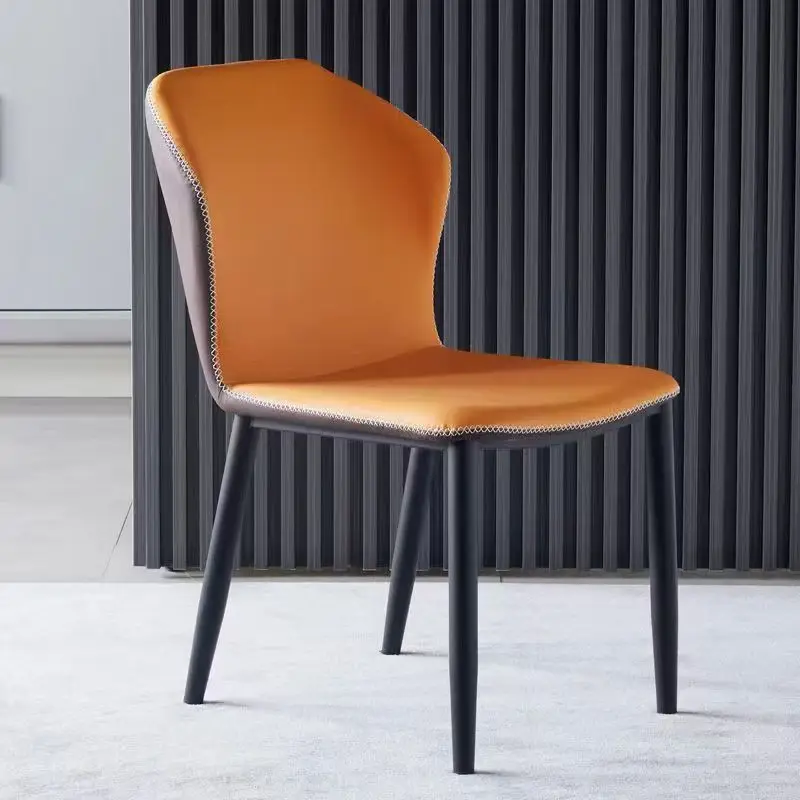 @#2025 Hotel Restaurant Dining Room Cheap PU or Leather Upholstered High Back Dining Chair for Kitchen