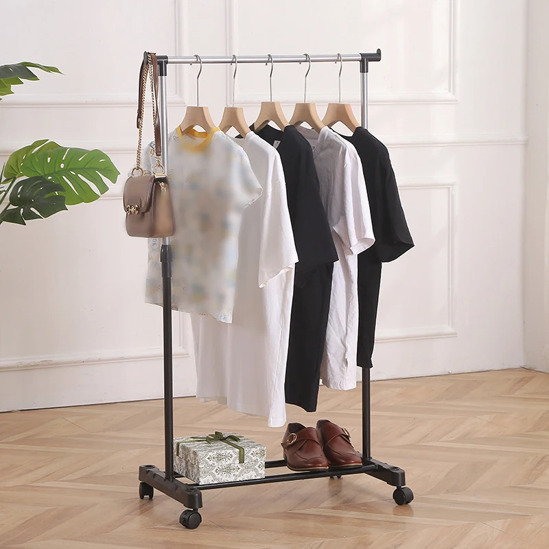 Simple Storage and Clothes Drying Rack, Balcony Clothes Drying Rack, Bedroom Floor to Ceiling Clothes Rack image 3