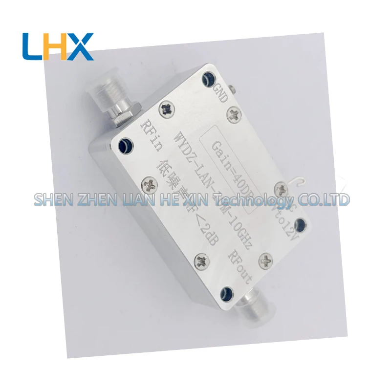 LNA RF broadband low-noise amplifier 0.01-10G G=40dB P1dB=20dBm in stock