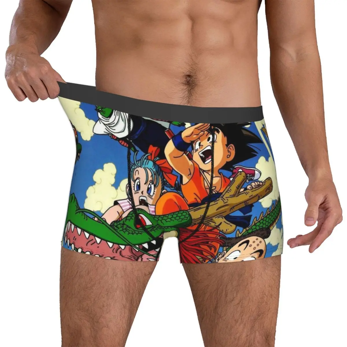 Dragon Ball Z Dragonball Anime Boxer Neuheit Geschenk für Männer Humorvolle Unterwäsche Boxer Unterhose