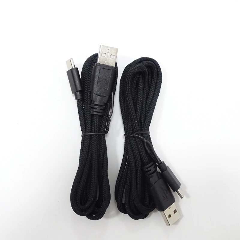 Mouse Charging Cable DIY PVC Nylon USB Type C Mouse Cable Line Replacement Mouse Keyboard Wire Fast Transmission Portable