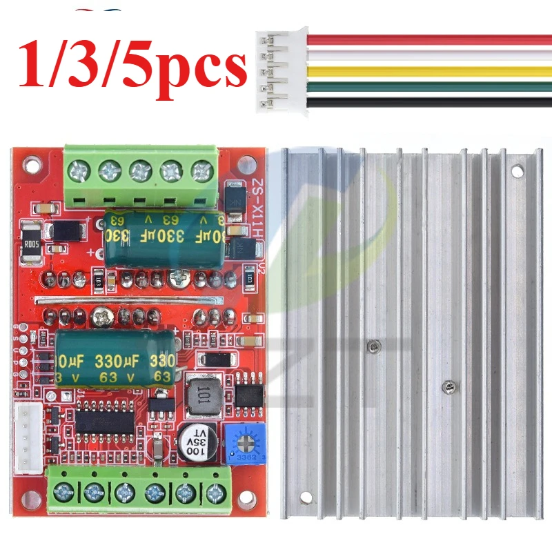 DC 6-60V 400W BLDC Three Phase DC Brushless Motor Controller PWM Hall Motor Control Driver Board 12V 24V 48V