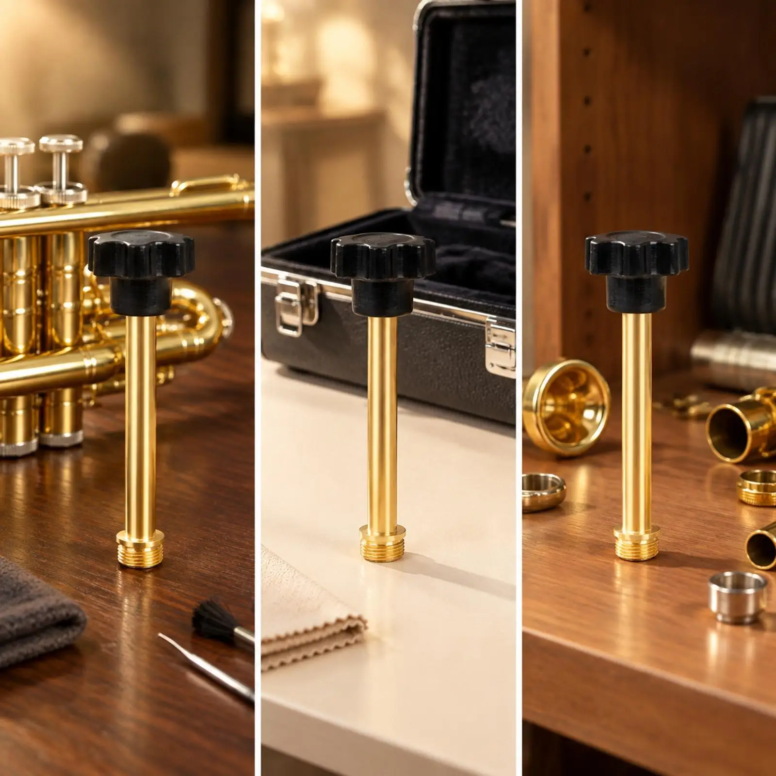 Trumpet Piston Lapping Rod Precision Trumpet Piston Repair Rod Valve Lapping Tool Compact Portable for Musician Care Kits