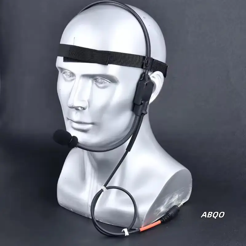

Tactical MH180 MH180-V Bone Conduction Headset Speaker Atlantic Signal Earphone Airsoft Headphone 7.0 PLUG Kenwood PTT