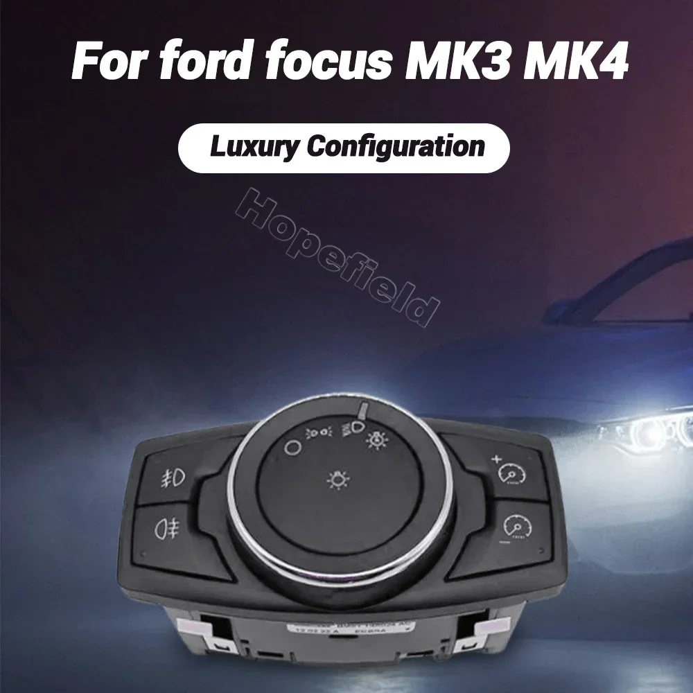 LED headlight control fog light switch beam car for Ford Focus 3 MK3 MK4 2012-2015 Kuga 2008-2013 Everest modify accessories