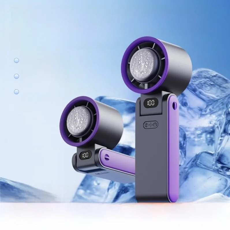 

New 2025 Handheld Turbo Fan Portable Ne Hanging Fan High Speed Cooling Home Office Use Battery Powered Circulating Fan