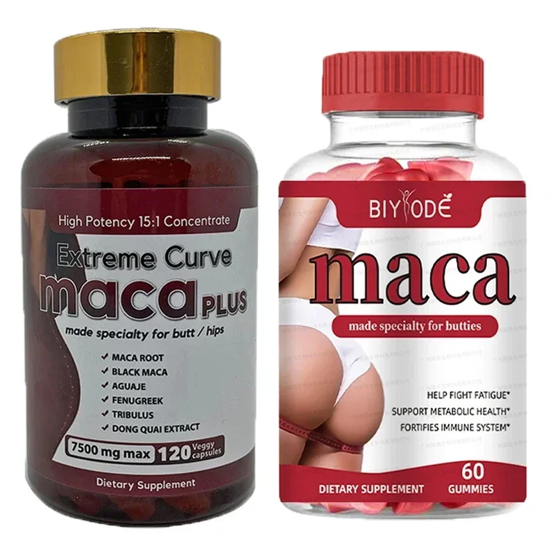 2 bottles of maca capsule gummies